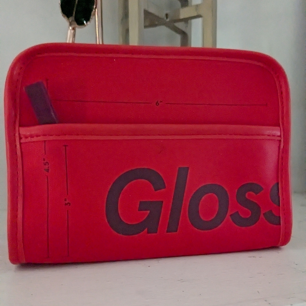 Red Mini Glossier beauty Bag